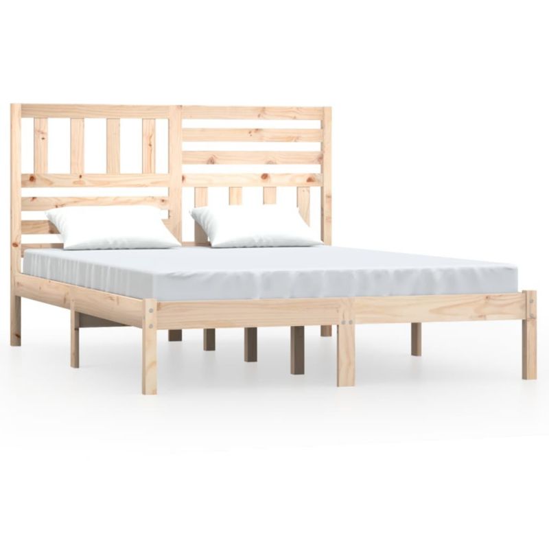 Łóżko drewniane WaszeMeble 140x190 cm brązowe WM-3101003 1 szt.