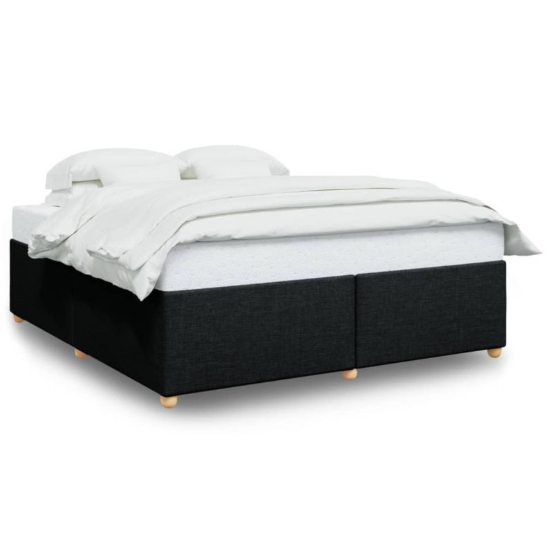 Łóżko tapicerowane WaszeMeble 200x200 cm czarna WM-3284759 1 szt.