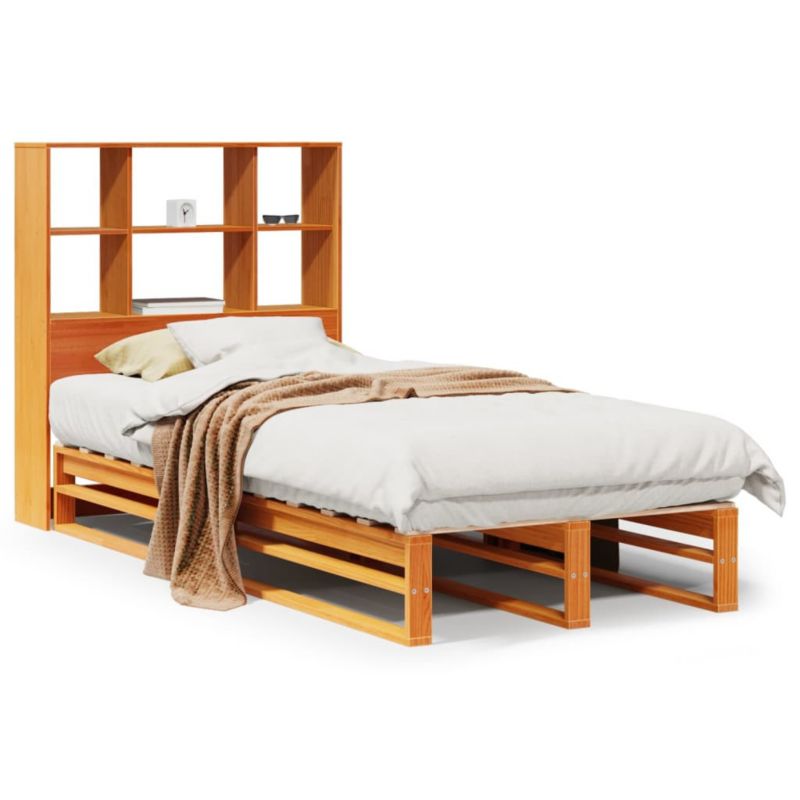 Łóżko drewniane WaszeMeble 75x190 cm brąz WM-3323937 1 szt.