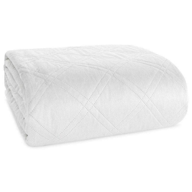 Narzuta LUIZ/8/B Eurofirany 170x210 cm biała dekoracyjna na łóżko 1 szt.