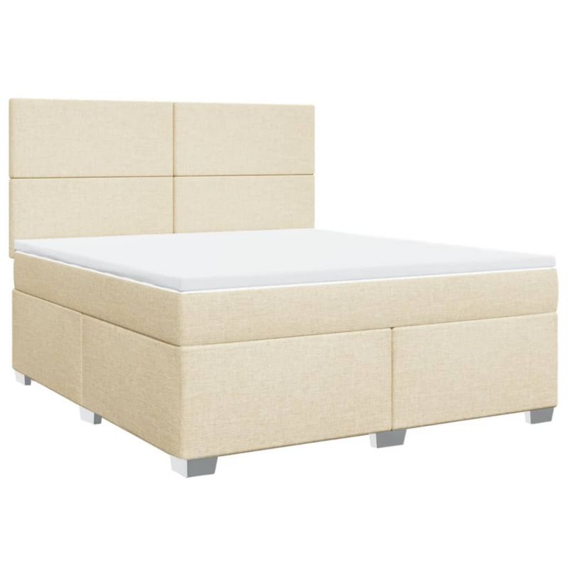 Łóżko kontynentalne WaszeMeble 180x200 cm kremowe WM-3292865 1 szt.