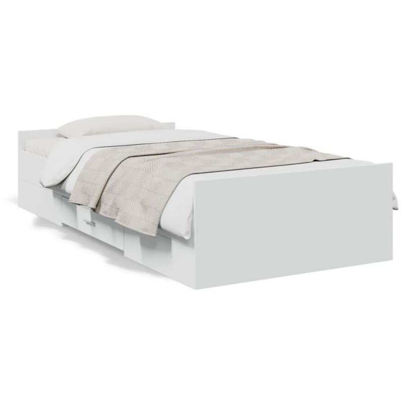 Łóżko drewniane WaszeMeble 75x190 cm biała WM-3280349 1 szt.