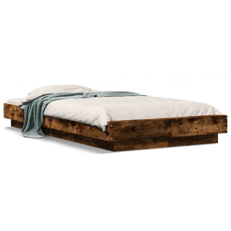 Łóżko drewniane WaszeMeble 90x200 cm brązowe WM-3281214 1 szt.