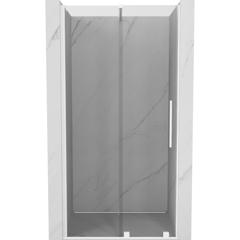 Drzwi prysznicowe rozsuwane Mexen Velar białe 100x200 cm 1 szt.