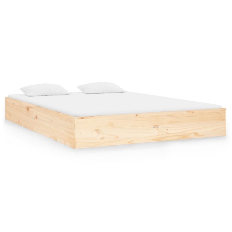 Łóżko drewniane WaszeMeble 140x190 cm brązowe WM-820082 1 szt.