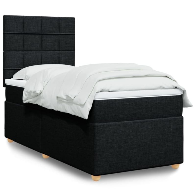 Łóżko kontynentalne WaszeMeble 80x200 cm czarne WM-3291109 1 szt.