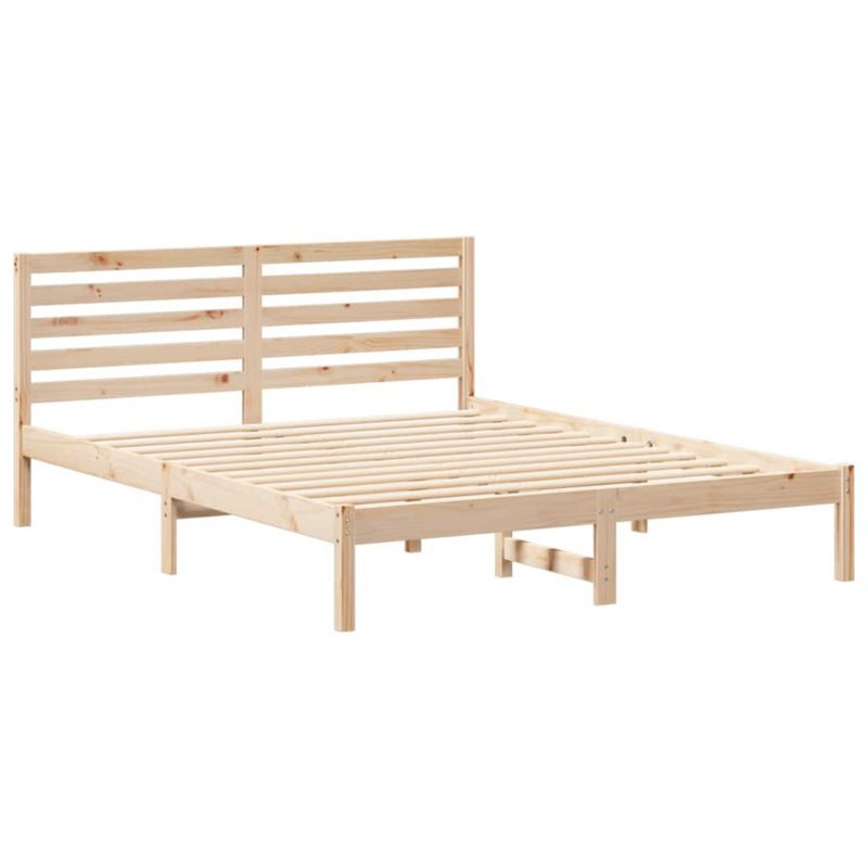 Łóżko drewniane WaszeMeble 160x200 cm brązowy WM-872281 1 szt.