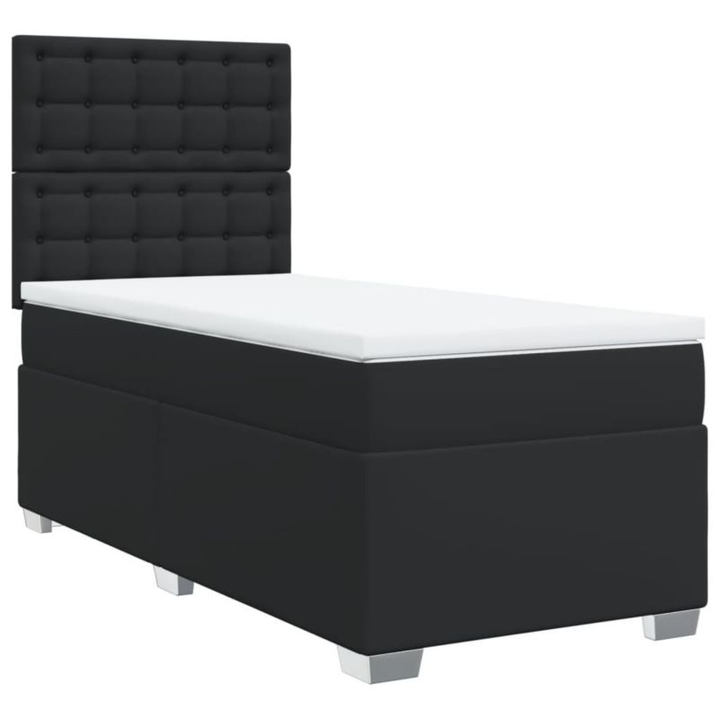 Łóżko kontynentalne WaszeMeble 80x200 cm czarne WM-3292996 1 szt.