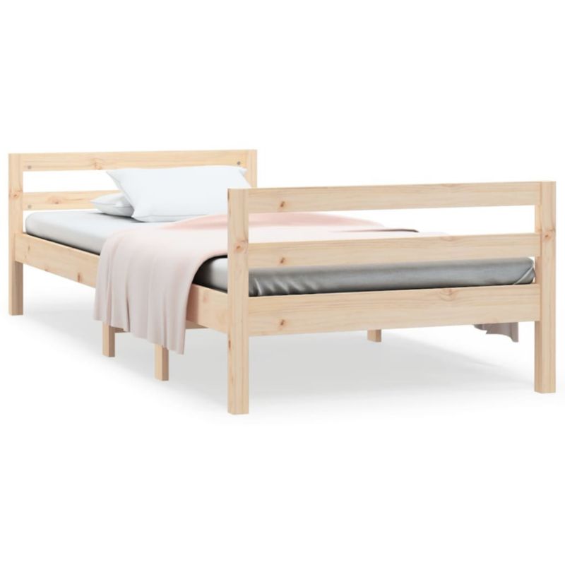 Łóżko drewniane WaszeMeble 90x200 cm brązowe WM-821624 1 szt.