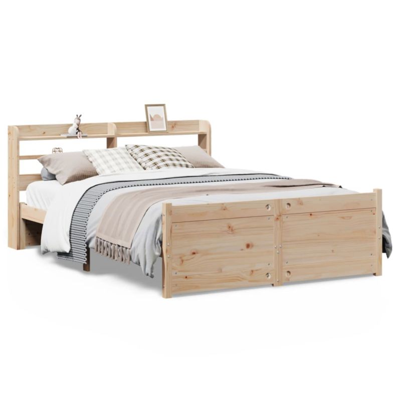 Łóżko drewniane WaszeMeble 150x200 cm brąz WM-3306764 1 szt.