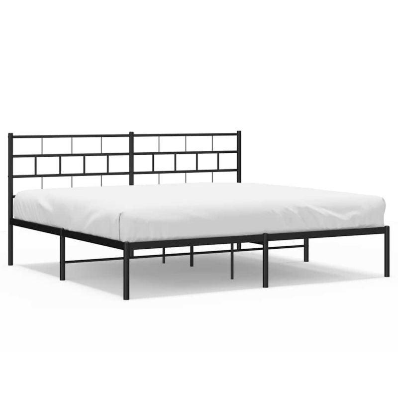 Łóżko metalowe WaszeMeble 183x213 cm czarny WM-355664 1 szt.