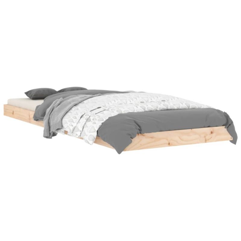 Łóżko drewniane WaszeMeble 75x190 cm brązowe WM-823484 1 szt.