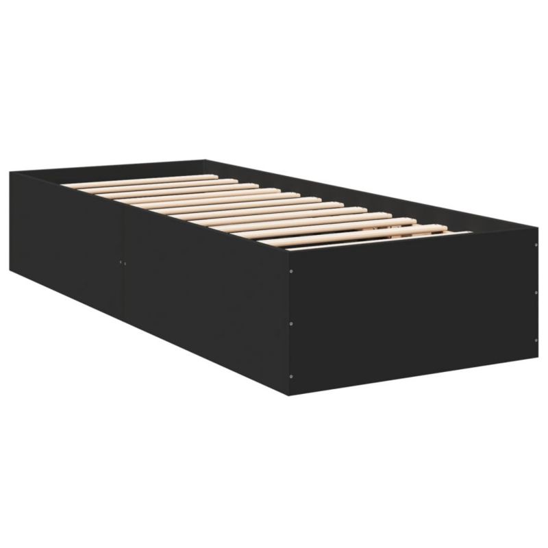 Łóżko drewniane WaszeMeble 90x190 cm czarna WM-3281064 1 szt.