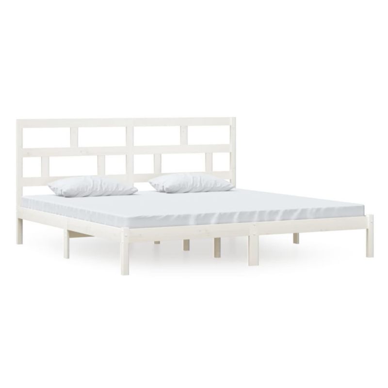 Łóżko drewniane WaszeMeble 200x200 cm biała WM-3101239 1 szt.