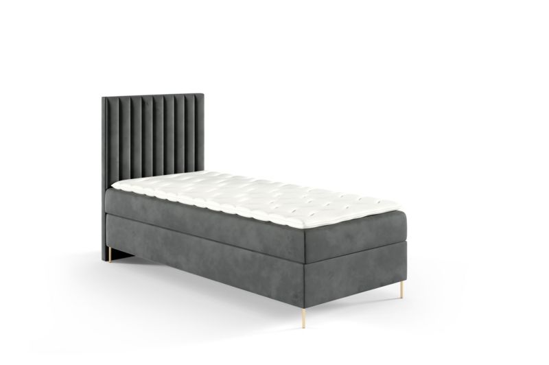 Łóżko kontynentalne SOFELLO Lilly Box 90x200 z nogami riviera91 1szt.
