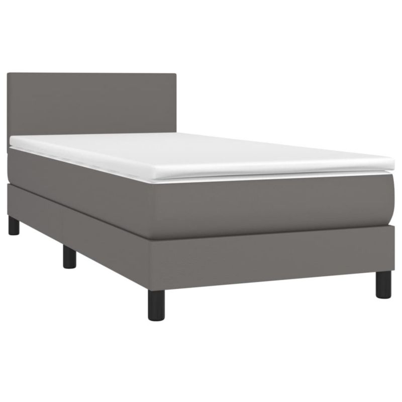Łóżko kontynentalne WaszeMeble 100x200 cm szara WM-3134091 1 szt.