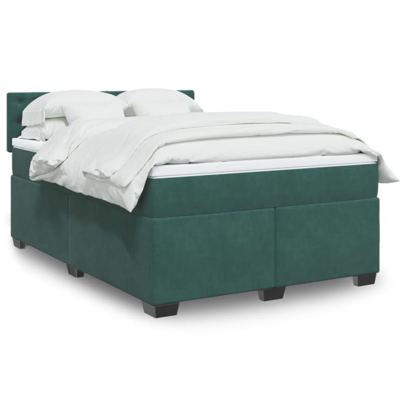 Łóżko z materacem WaszeMeble 140x190 cm zielony WM-3286321 1 szt.