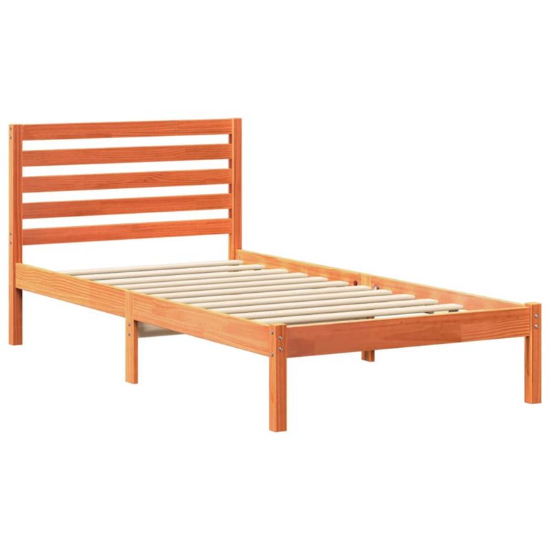 Łóżko drewniane WaszeMeble 100x200 cm brązowy WM-872268 1 szt.