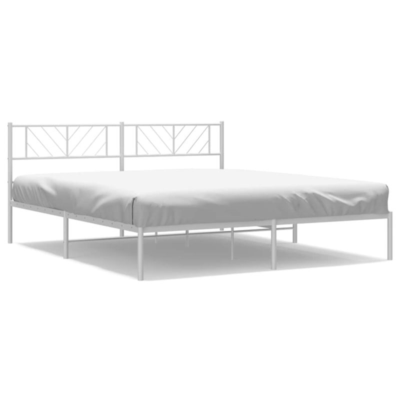 Łóżko metalowe WaszeMeble 193x203 cm biały WM-372234 1 szt.