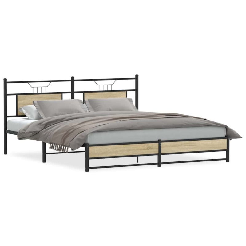 Łóżko metalowe WaszeMeble 180x200 cm brąz WM-3325120 1 szt.