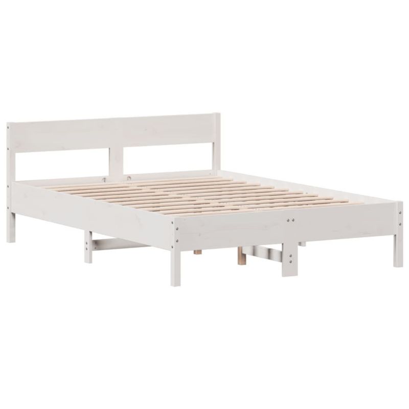 Łóżko drewniane WaszeMeble 150x200 cm biała WM-842747 1 szt.
