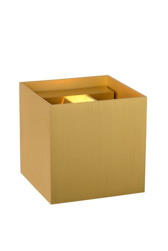 Kinkiet ścienny Lucide Xio mosiądz-złoty 1 x G9 x 3.5W IP20 wym: 9,7 x 9,7 x 9,7 cm - 1 szt.
