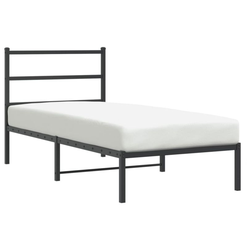 Łóżko metalowe WaszeMeble 90x190 cm czarny WM-355357 1 szt.