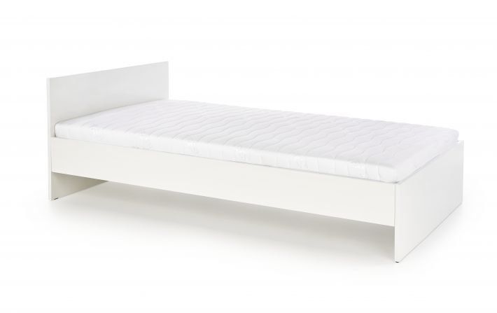 Łóżko pojedyncze Lima 90x200 biały połysk HALMAR 1 szt.