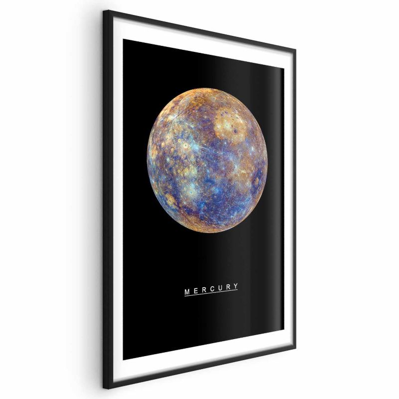 Plakat Artgeist Merkury 21x30 cm z ramą czarną 1 szt