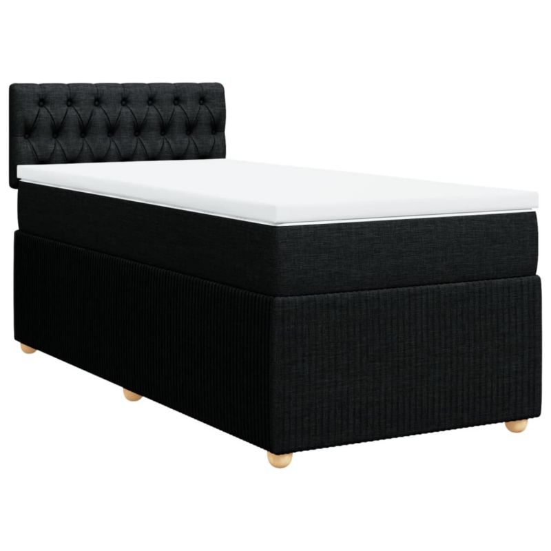 Łóżko kontynentalne WaszeMeble 80x200 cm czarne WM-3289592 1 szt.