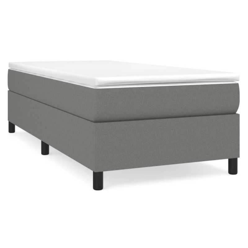 Łóżko kontynentalne WaszeMeble 90x190 cm ciemnoszara WM-3144384 1 szt.