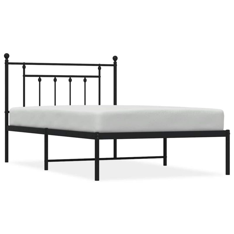 Łóżko metalowe WaszeMeble 100x200 cm czarny WM-353532 1 szt.