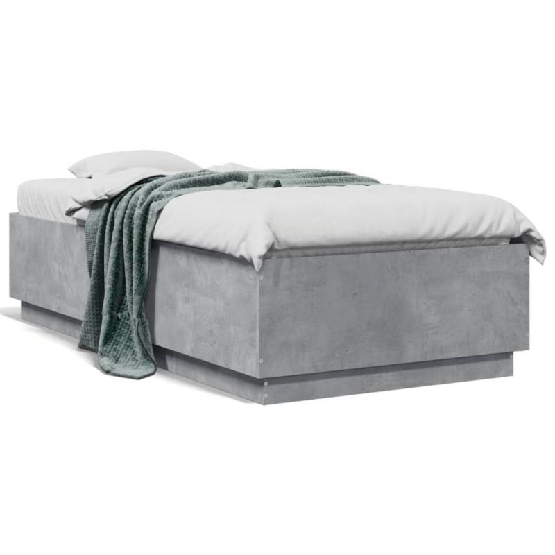Łóżko drewniane WaszeMeble 75x190 cm szarość WM-3209761 1 szt.