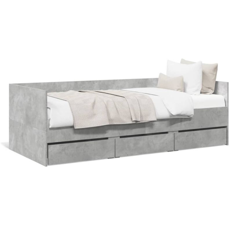 Łóżko dzienne WaszeMeble 90x190 cm szare WM-3280828 1 szt.