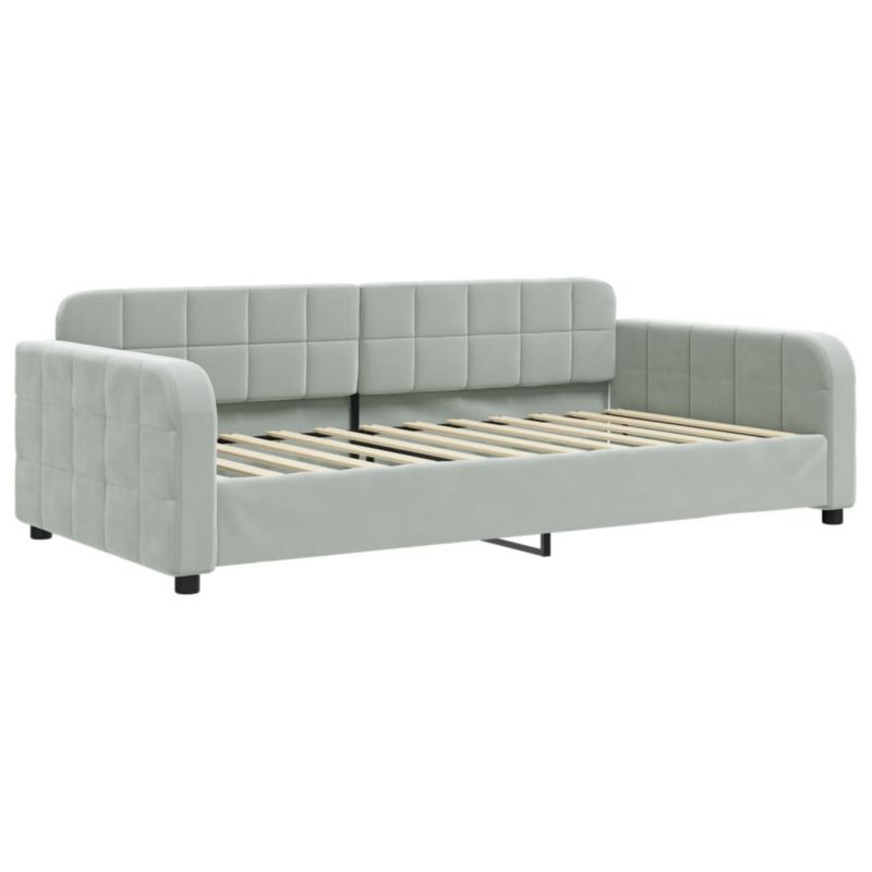 Łóżko dzienne WaszeMeble 100x200 cm jasnoszara WM-354065 1 szt.