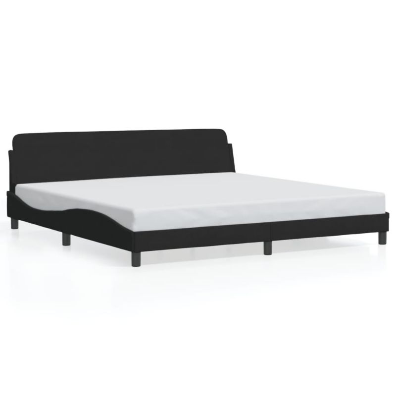 Łóżko tapicerowane WaszeMeble 200x200 cm czarna WM-373254 1 szt.