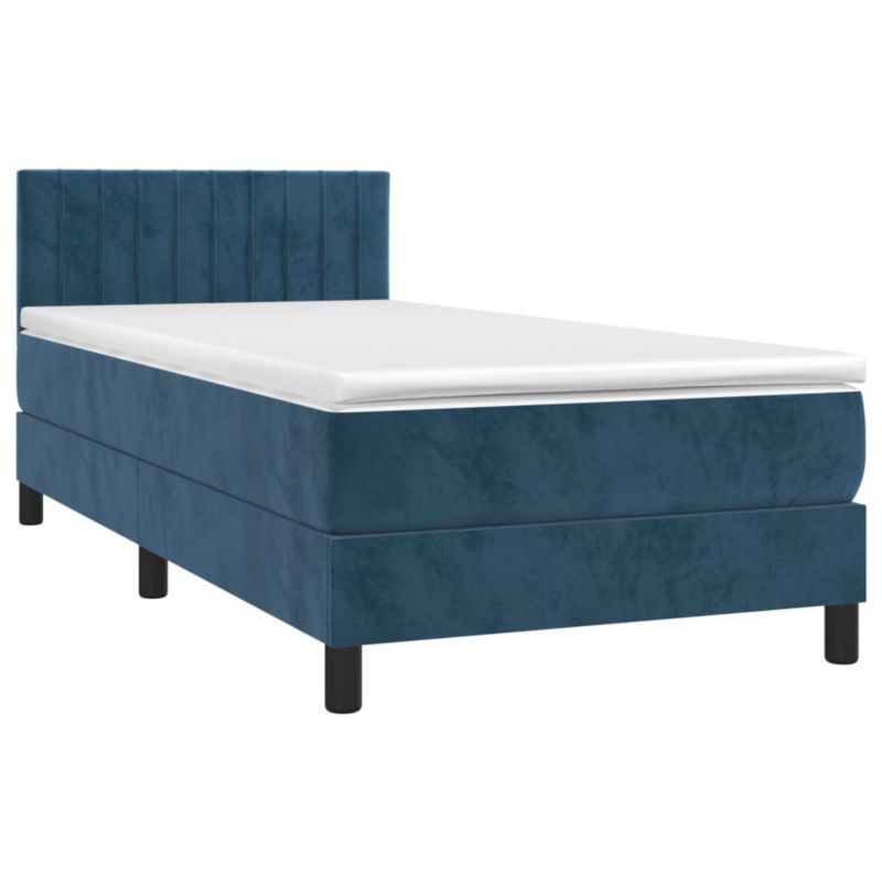 Łóżko kontynentalne WaszeMeble 80x200 cm niebieski WM-3134493 1 szt.