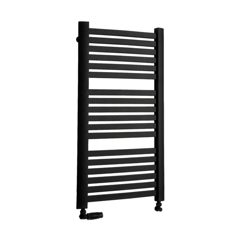 Grzejnik łazienkowy LUXRAD Kastor 945 x 480 mm czarny mat str. 1 szt