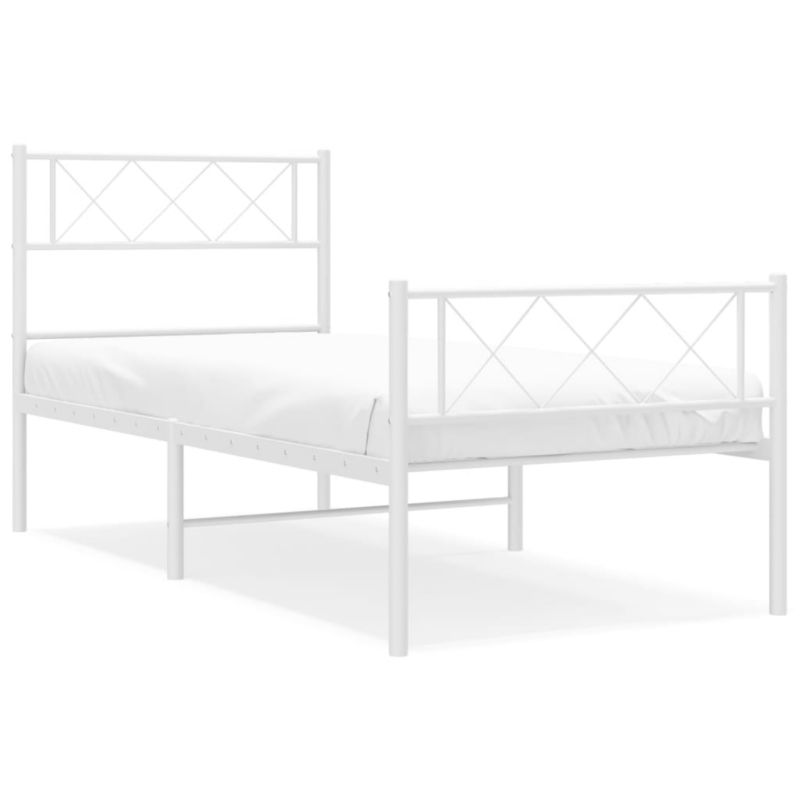 Łóżko metalowe WaszeMeble 80x200 cm biały WM-372335 1 szt.