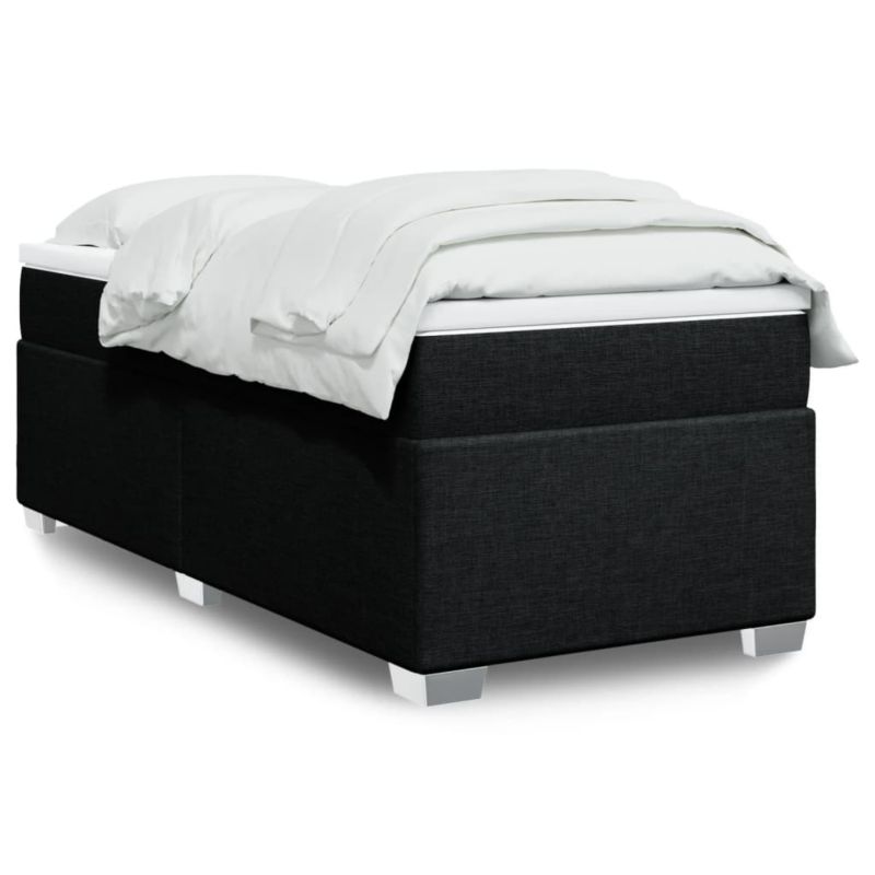 Łóżko z materacem WaszeMeble 80x200 cm Czarny tkanina WM-3285090 1 szt.