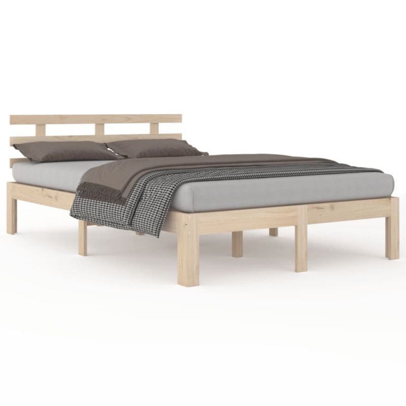 Łóżko drewniane WaszeMeble 150x200 cm brązowe WM-814759 1 szt.