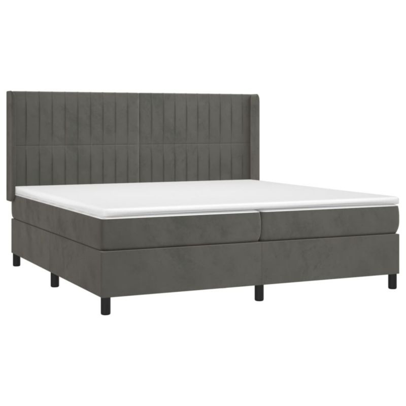 Łóżko kontynentalne WaszeMeble 200x200 cm szary WM-3139704 1 szt.