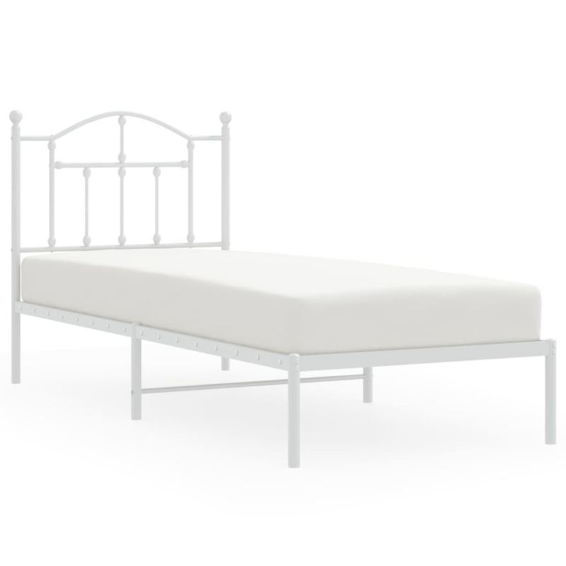 Łóżko metalowe WaszeMeble 80x200 cm biały WM-353479 1 szt.
