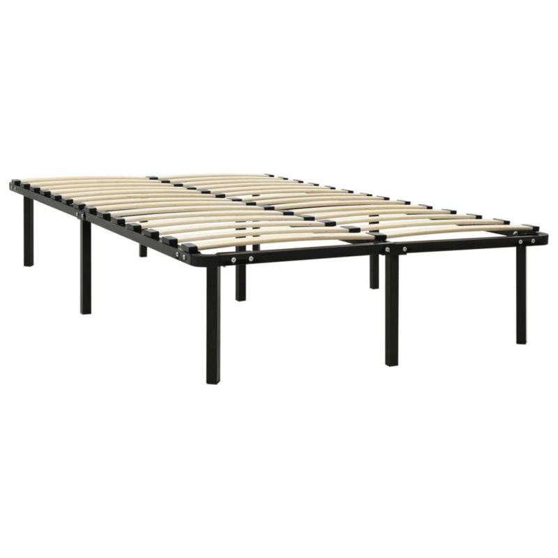 Łóżko metalowe WaszeMeble 120x200 cm czarne 1 szt.