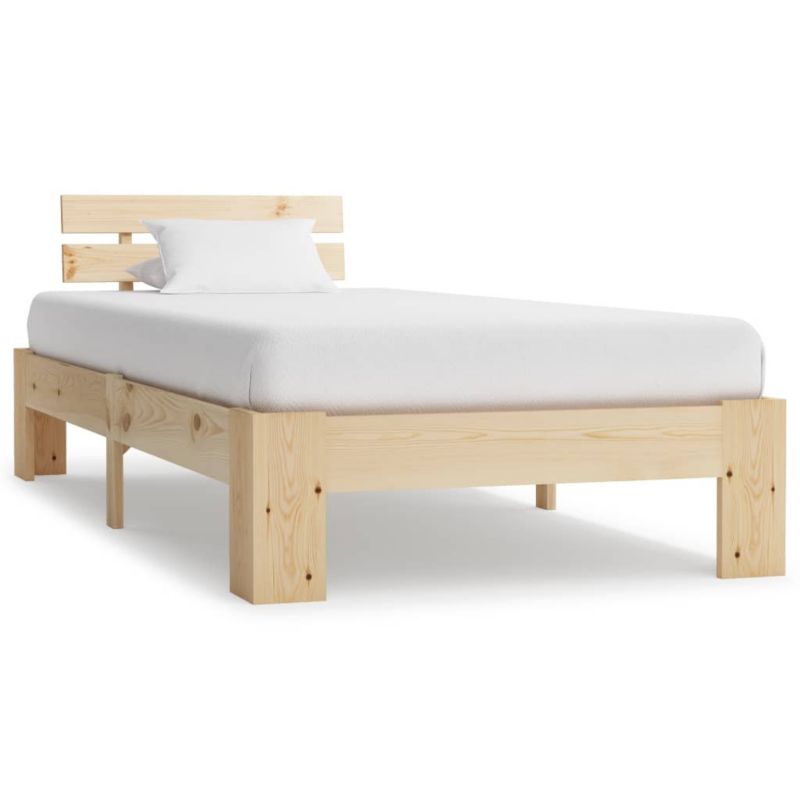 Łóżko drewniane WaszeMeble 100x200 cm brązowe WM-283161 1 szt.