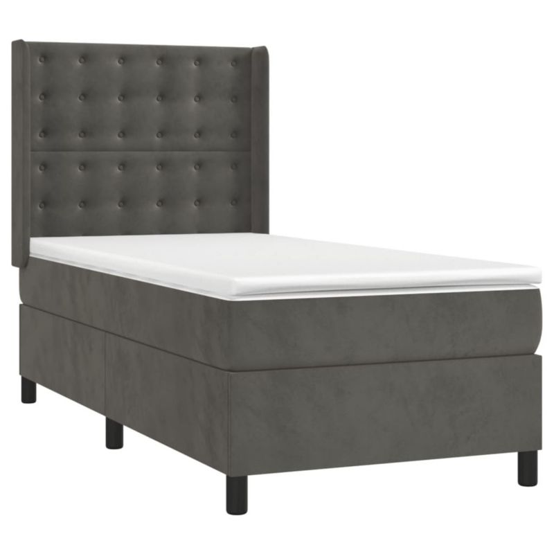 Łóżko kontynentalne WaszeMeble 80x200 cm szary WM-3139770 1 szt.