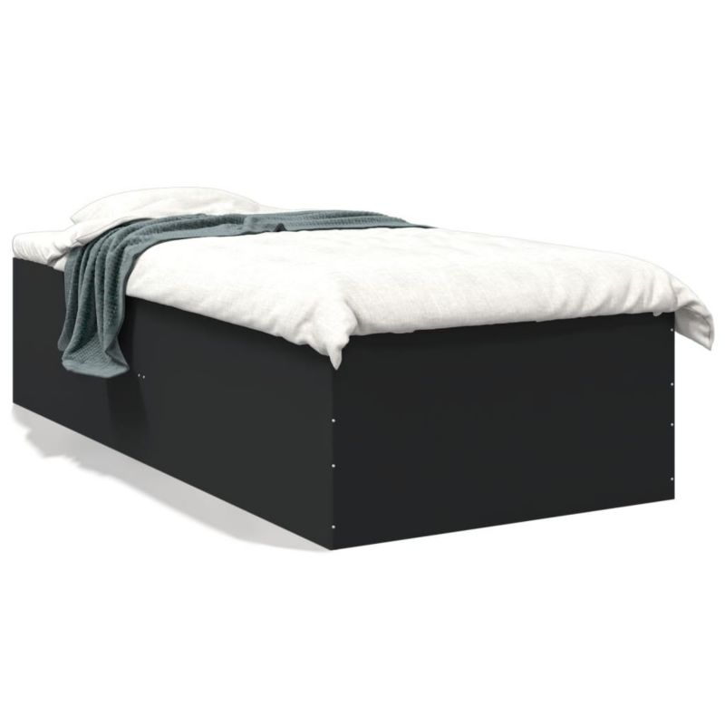 Łóżko drewniane WaszeMeble 75x190 cm czarna WM-3280980 1 szt.