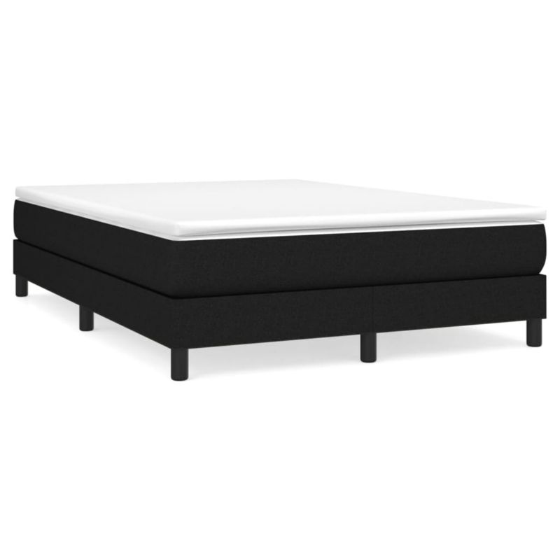 Łóżko z materacem WaszeMeble 160x200 cm Czarny tkanina WM-3144087 1 szt.