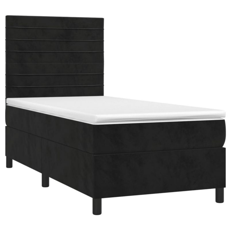 Łóżko kontynentalne WaszeMeble 90x190 cm czarny WM-3136157 1 szt.