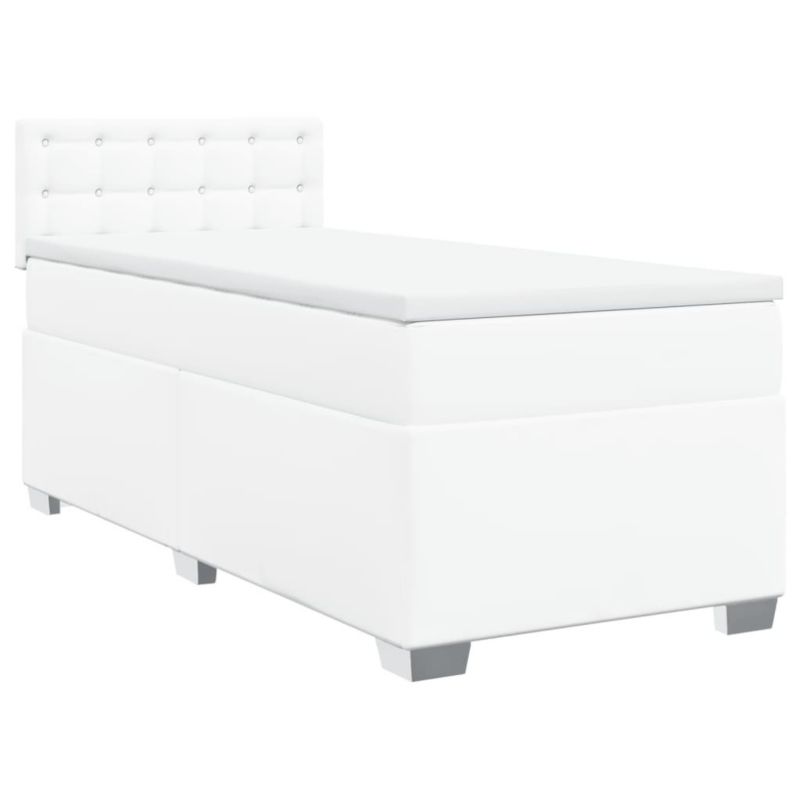 Łóżko kontynentalne WaszeMeble 100x200 cm białe WM-3286109 1 szt.